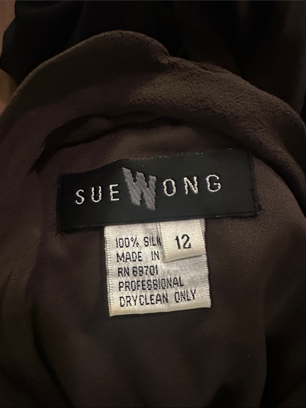 Sue Wong Y2K silk beaded dress - Picture 4 of 4